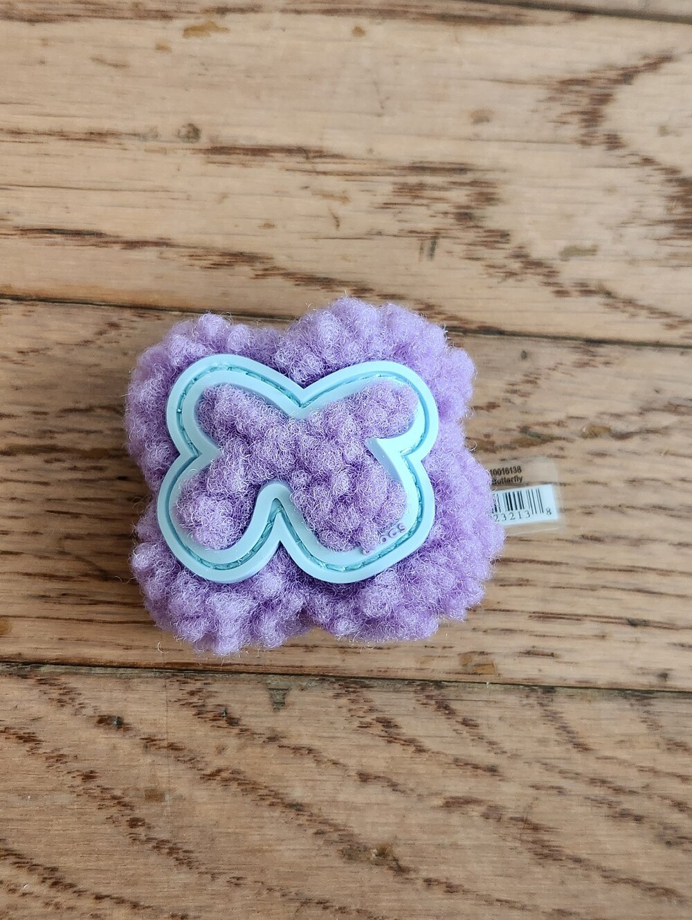 Plush Purple Butterfly Jibbitz For crocs 2025